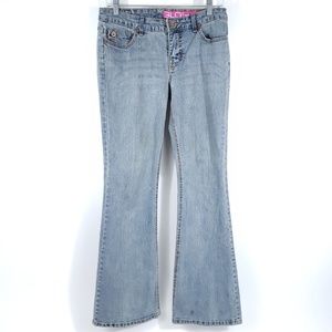 GLO Blue Jeans Flare Leg 30 X 31 Jr sz 7